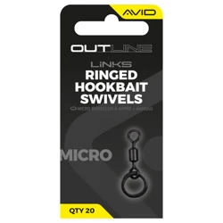 Avid Carp Outline Micro Ringed Hookbait Swivels